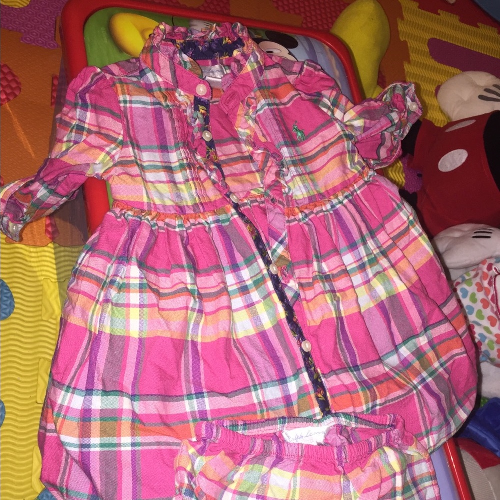 Ralph Lauren dress with matching bloomers size 9M